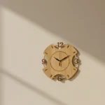 Luxury Natural Wood Veneer Wall Clock – 12-Inch Eco-Friendly Modern Design