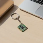 Recycled Wi-Fi Card Keychain – Upcycled PCB Keyring for Tech Lovers & Geeks